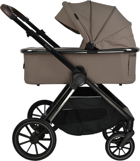 Bebe Stars Mythos Verstellbar 2 in 1 Baby Kinderwagen Geeignet für Neugeborene Beige