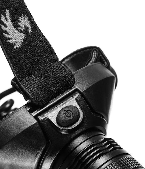 Handstrahler LED mit maximaler Helligkeit 180lm Schwarz