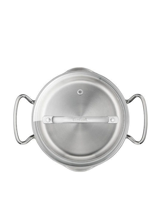 Tefal Duetto+ Ανοξείδωτη Κατσαρόλα Μαρμίτα 6.1lt / 22cm