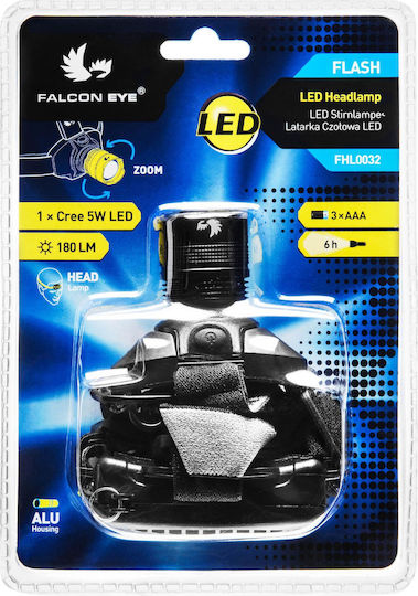 Handstrahler LED mit maximaler Helligkeit 180lm Schwarz