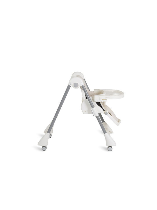 Moni Rico Foldable Baby Highchair With Adjustable Height White