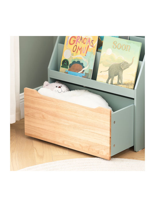 Bücherregal Boden Grün 62x30x80cm