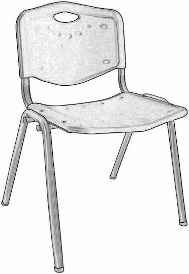 Woodwell STUDY Стол Училищна Черен 53x55x77см.