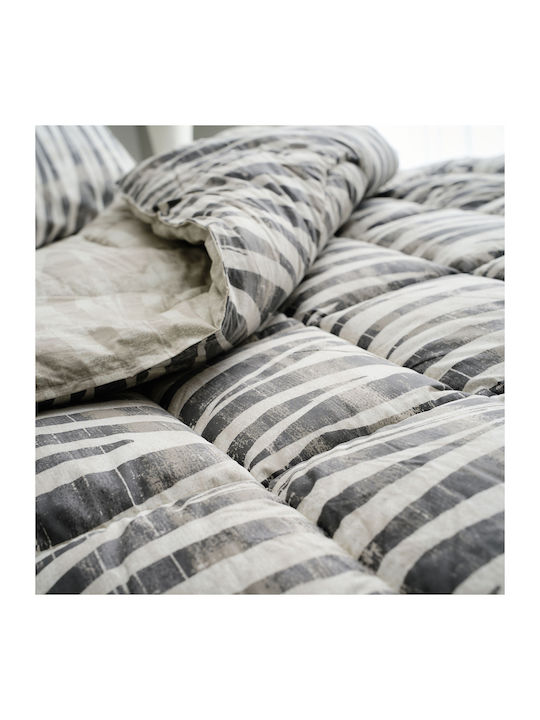Charalambidis Textiles Safari Σετ Σεντόνια Υπέρδιπλα 220x260εκ. Γκρι (4τμχ)