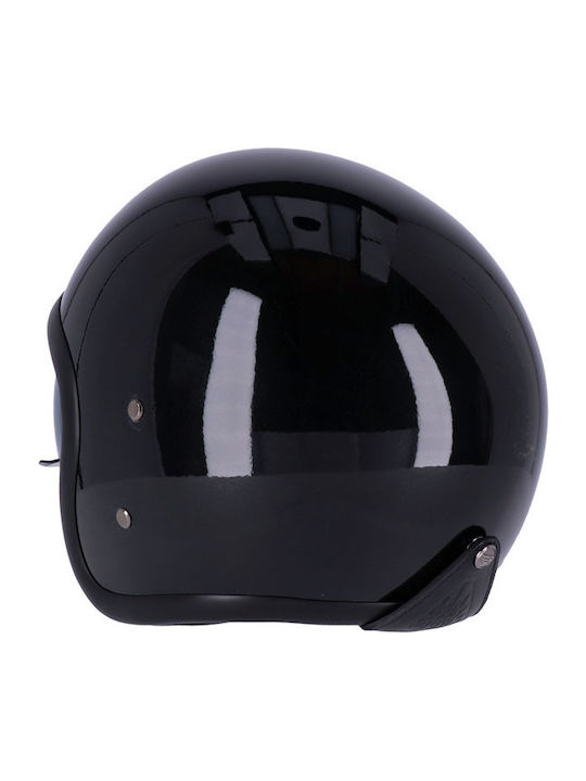 Roeg Sundown Gloss Black Κράνος Μηχανής Jet ECE 22.06 με Sunvisor