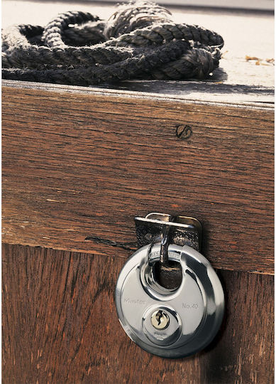 Master Lock Ατσάλινο Λουκέτο Δίσκος με Κλειδί 70mm