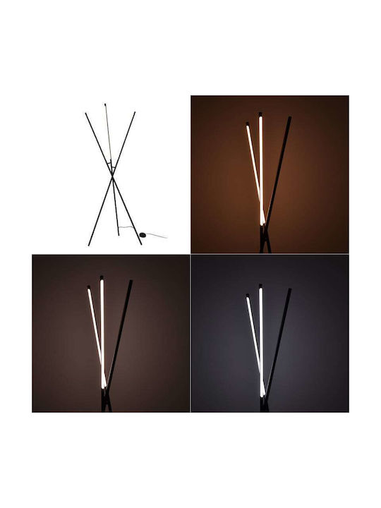Pakketo LED Φωτιστικό Δαπέδου Υ145xΜ40εκ. Μαύρο