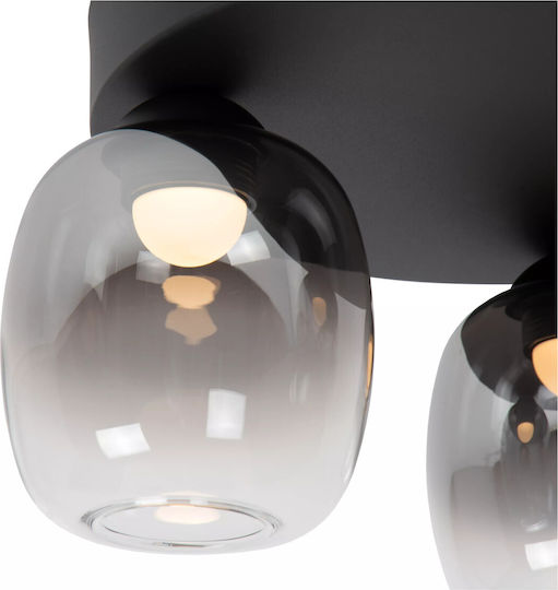 Lucide Lightning Tamino Deckenleuchte Schwarz mit Integrierter LED