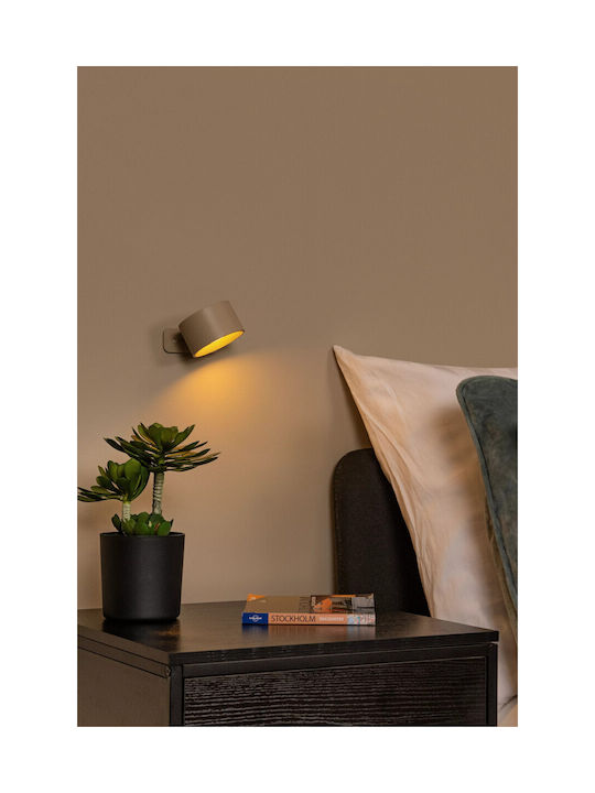 Lucide Lightning Jolan Επαναφορτιζόμενο LED Φωτιστικό Γραφείου σε Καφέ Χρώμα