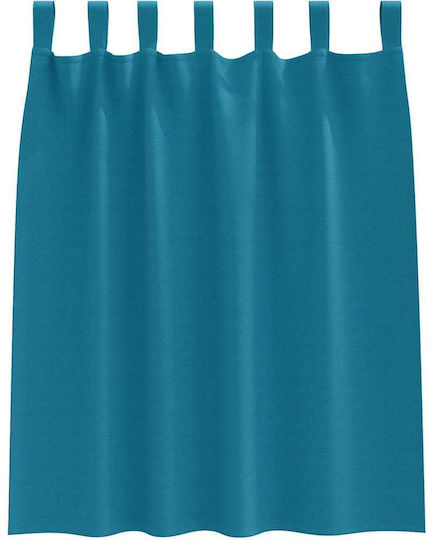 vidaXL Set Of Turquoise Blackout Window Curtains With Tab Top 140x140cm