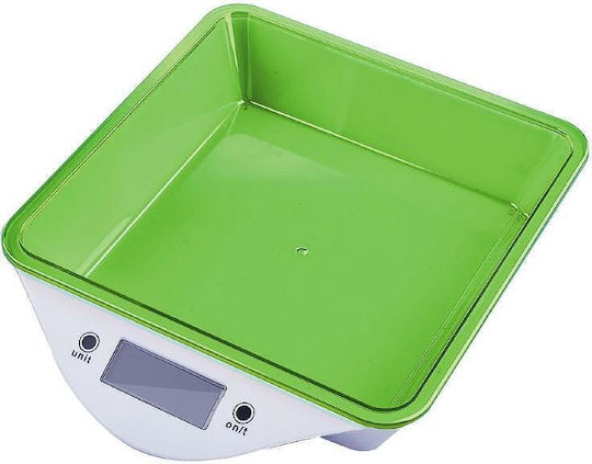 ZP 1651 LS Ψηφιακή Ζυγαριά Κουζίνας με Κάδο έως 5kg Πράσινη