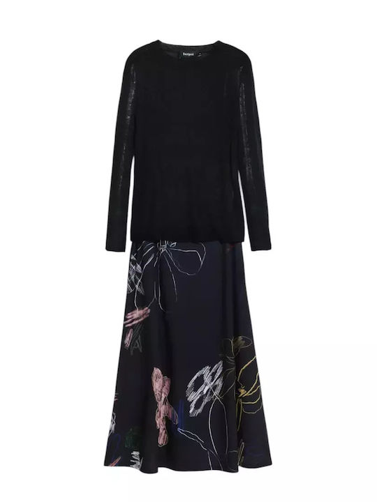 Rochie Midi De Seară De Vară Neagră