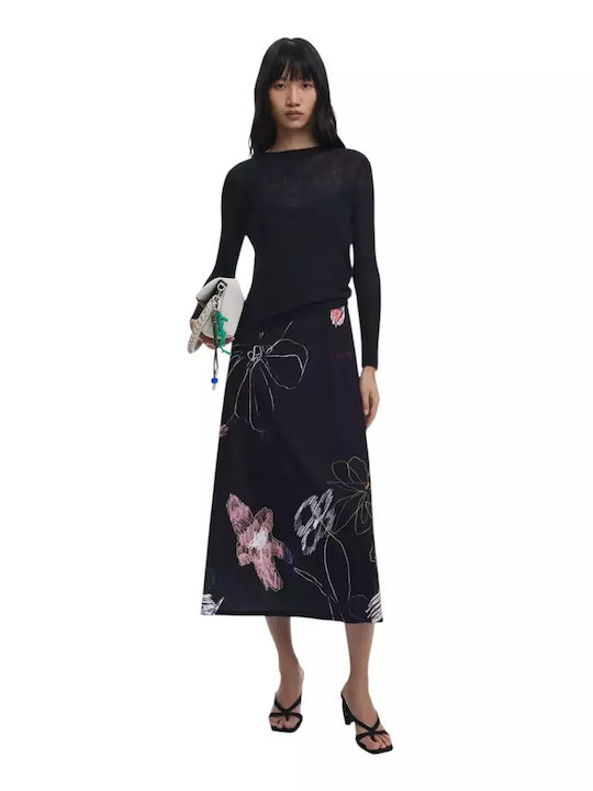 Rochie Midi De Seară De Vară Neagră