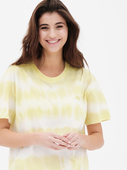 Sommer Mini T-Shirt Kleid Gelb