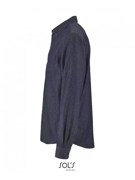 Barry Langärmlig Jeans Hemd Blue Jean