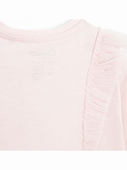 Kinderhemd Langarm Rosa Hello Kitty