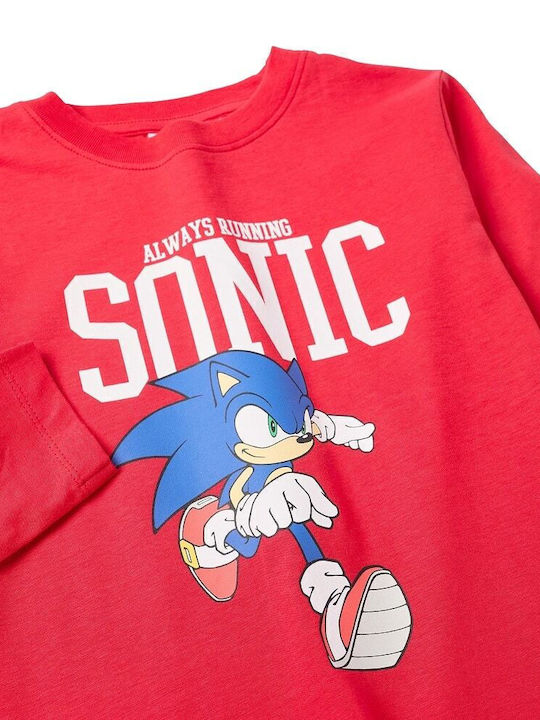 Kids Long-Sleeved Red Blouse