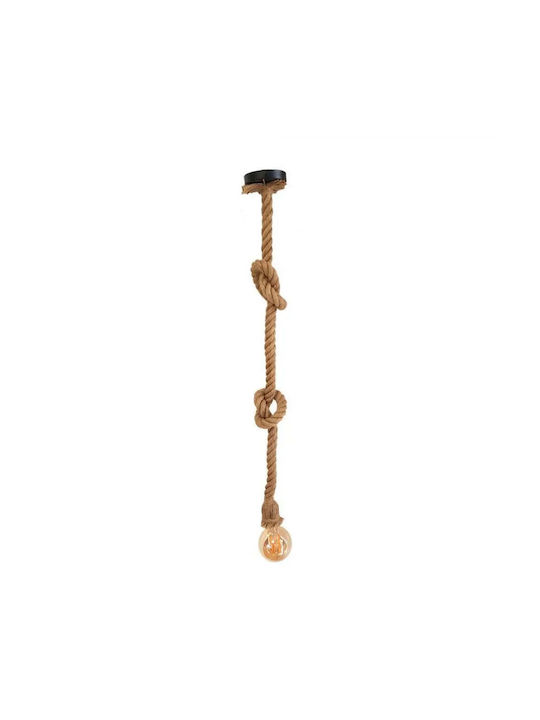 Alista Home Pendant Light Black with Rope for Socket E27