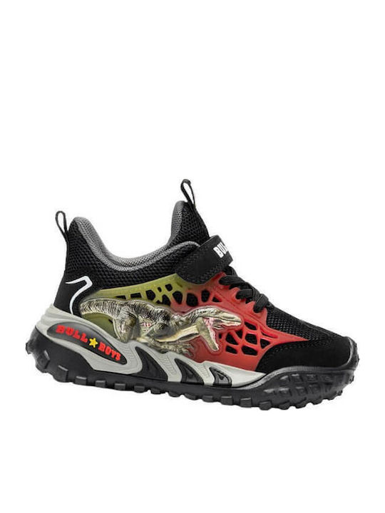 Παιδικά Sneakers με Φωτάκια Μαύρα