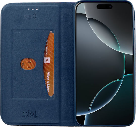 Idol 1991 Book Δερματίνης / Σιλικόνης Μπλε (iPhone 17)