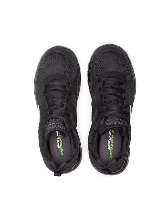 Lite-Weight QTR Overlay Sport Shoes Running Black