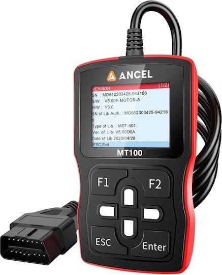 Ancel Mt100 Fahrzeugdiagnosewerkzeug Digital OBD 2 mit mit Kabel