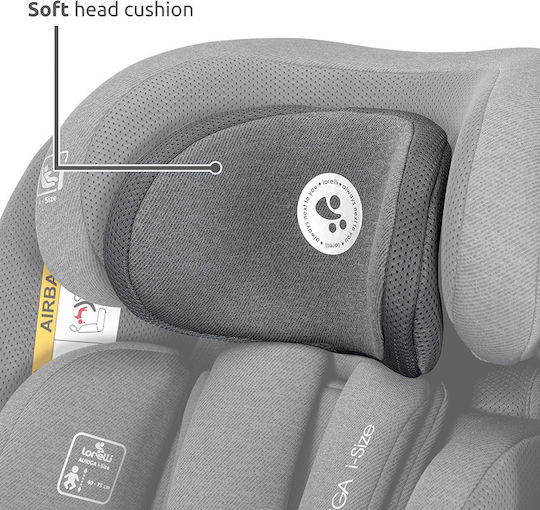 Lorelli Auriga Καθισματάκι Αυτοκινήτου i-Size με Isofix Γκρι 0-36 kg