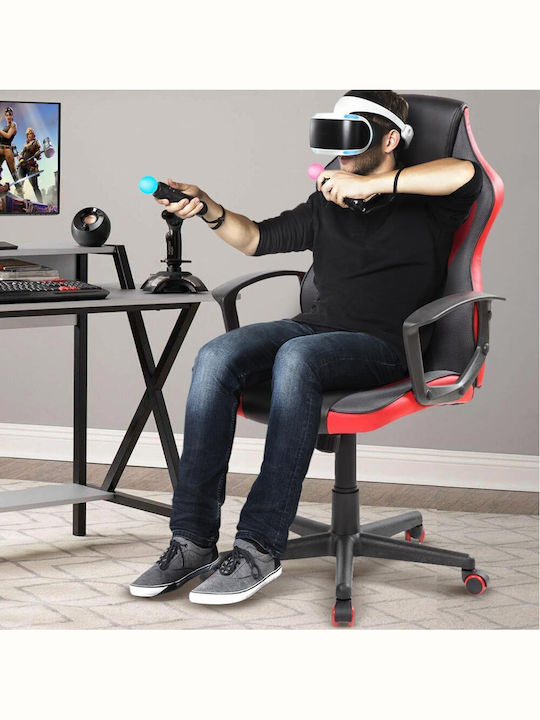Bakaji 02834216 Καρέκλα Gaming Δερματίνης Κόκκινη