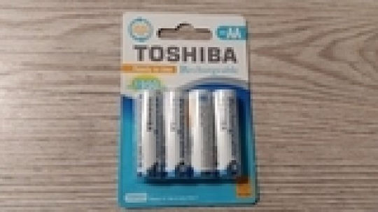 Toshiba Rechargeable Battery AA Ni-MH 1950mAh 1.2V 4pcs