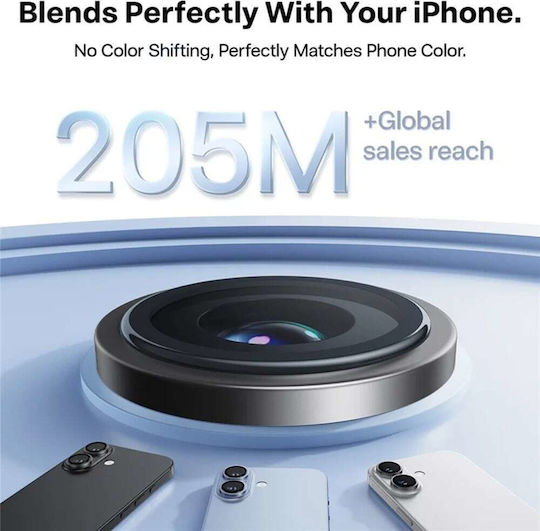 Torras Προστασία Κάμερας Tempered Glass Μαύρο για το iPhone 17 Pro Max