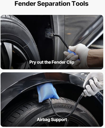 Vevor Dent Puller Kit Car Fender Damage Repair Tools Flat Bar Auto Dent Removal