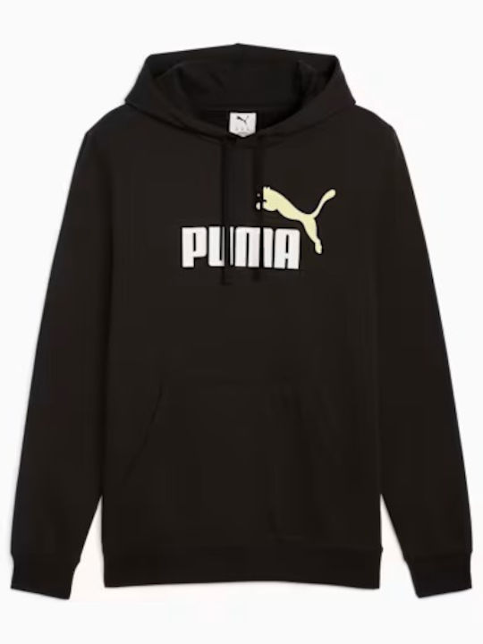 Big Logo Sweatshirt with Hood Black
