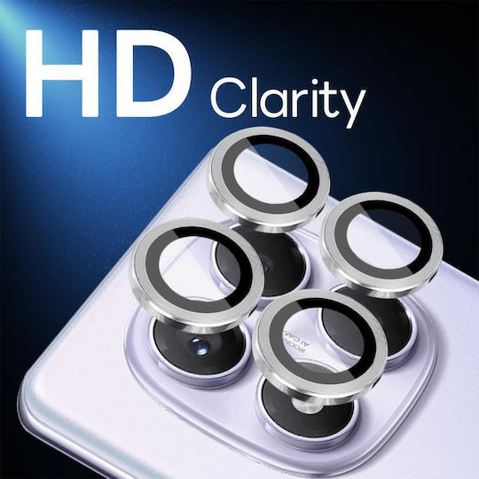 Lenses Camera Protection Tempered Glass Silver for the Xiaomi Redmi Note 14 Pro 4G