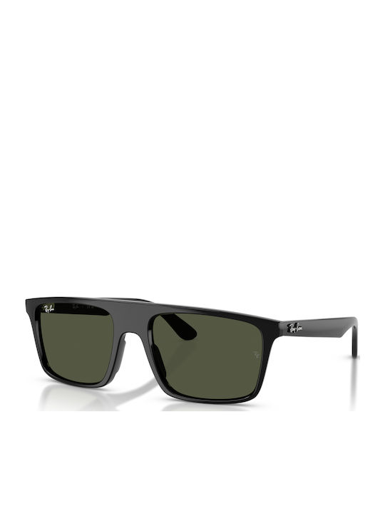 Ray Ban Men's Sunglasses with Black Plastic Frame and Green Lens RB2222 901/31