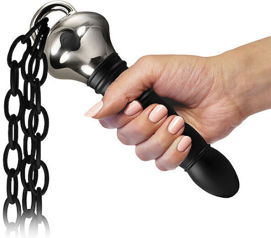 Rocks Off Deliver Vibrator Lust Linx Vibrator & Flogger Black