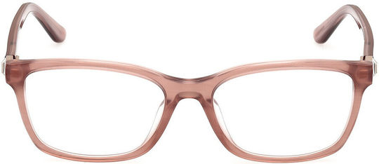 Guess Rame Ochelari Pentru Femei Acetat Roz GU50196 059