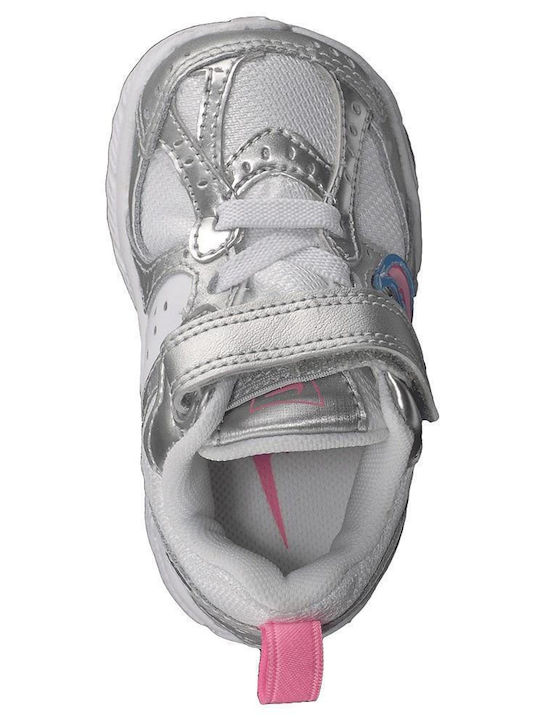 Dart 7 TD Kinder Sportschuhe Laufen mit Bügel- und Schleifenverschluss Silber