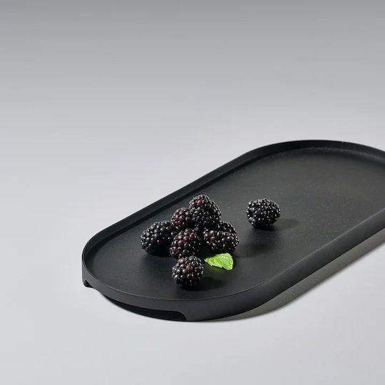 Zone Denmark Metal Oval Serving Tray in Black Color 35x23cm 12956 1pcs