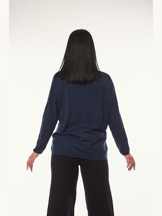 Women's Blouse Polka Dot Blue