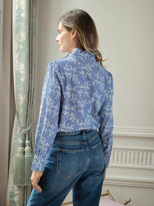 Women's Long Sleeve Shirt Blue