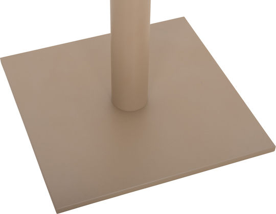 HomeMarkt Bar Table Base with Adjustable Cappuccino Matte 46x46x107cm