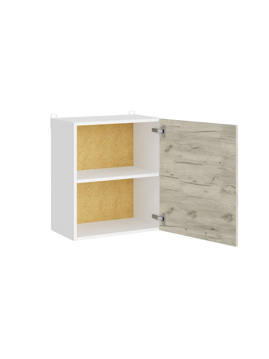 Alba Schrank Wand Alba, White Craft Oak 50x30x58cm