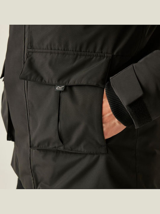 Winter Jacket Parka Waterproof and Windproof Marron, Black