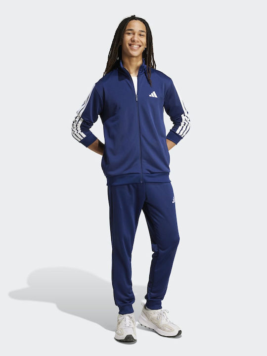 Training Tracksuit Glossy with Elastic Navy Blue