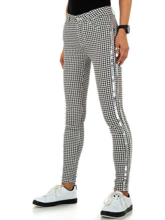 Women's Jean Trousers Blackwhite
