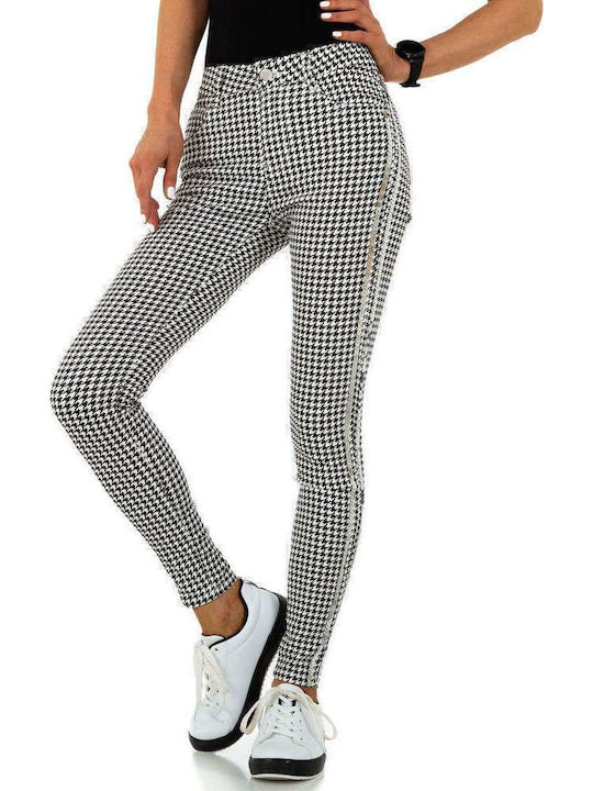 Women's Jean Trousers Blackwhite