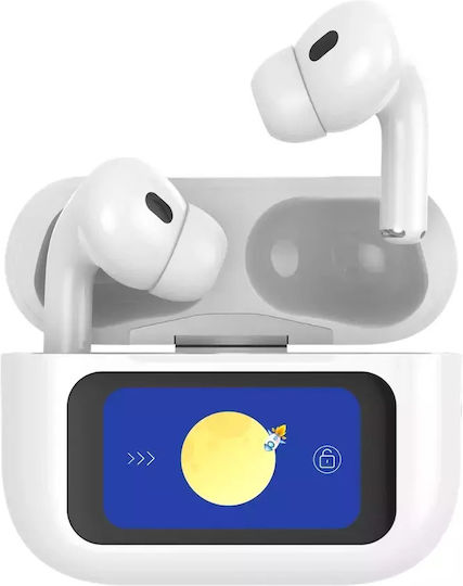 Jellico Airblue Pro 3 In-ear Bluetooth Handsfree Ακουστικά με Θήκη Φόρτισης Λευκά