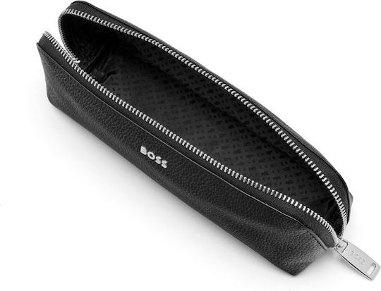 Hugo Boss Klassische Strukturiertes Stiftetui Schwarz