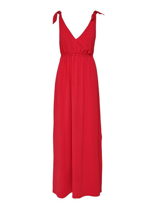 Summer Maxi Wrap Dress Orange