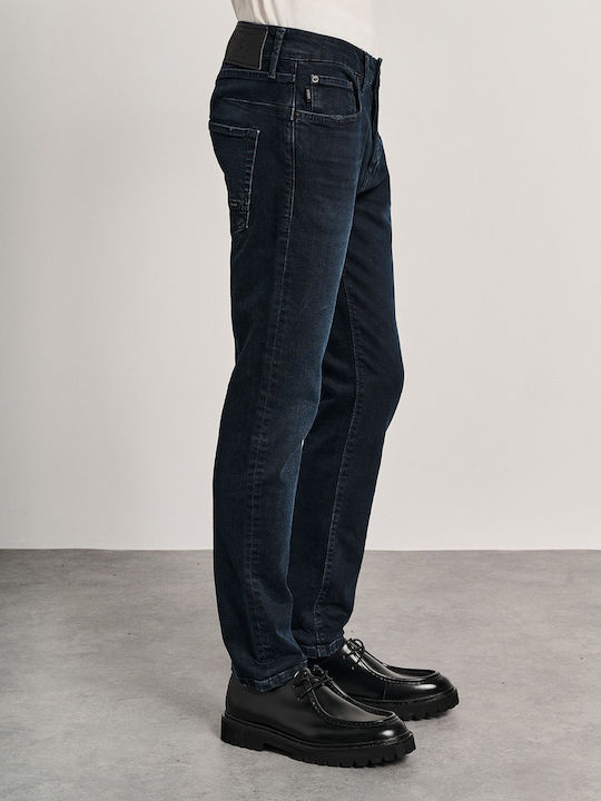 Simon Men's Jeans Pants with Slim Straight Application Denim